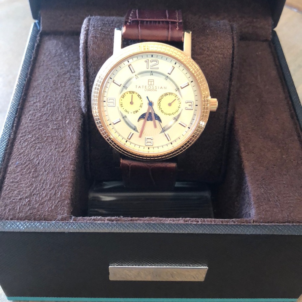 Men’s Tateossian Steel Moon Watch